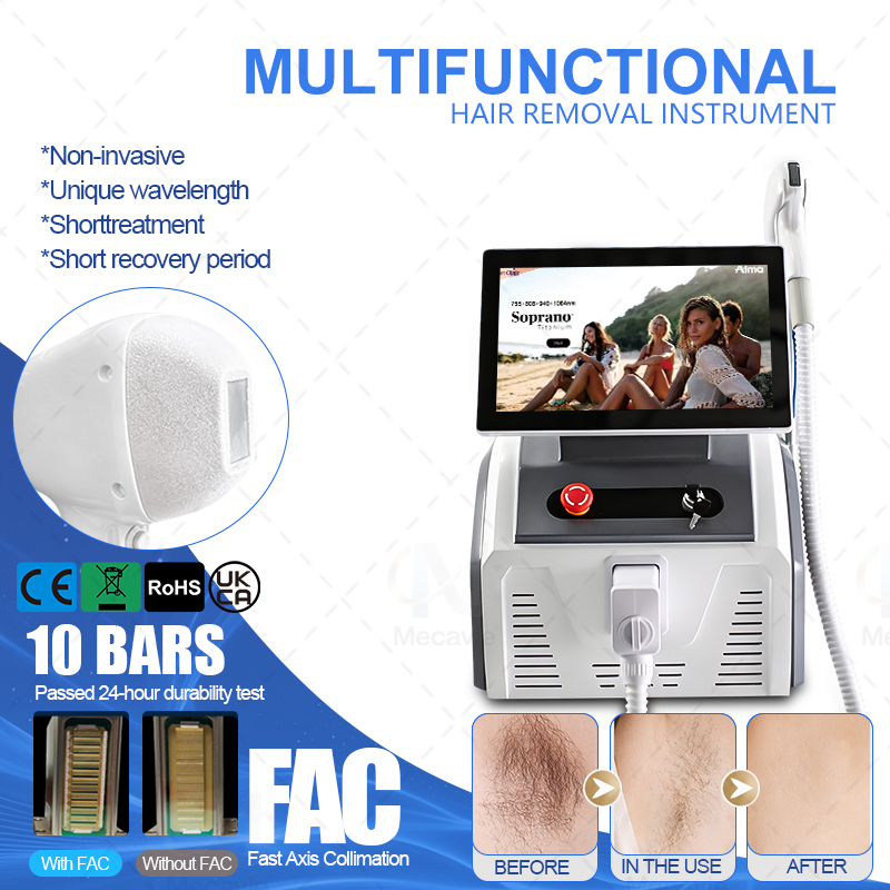 Alexandrite Laser Hair Removal Machine - Profesyonel Soprano Diyot Lazer Epilasyon Makinesi,