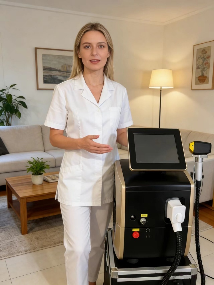 Ice Titanium Diode Laser Machine - Profesyonel Diyot Lazer Epilasyon Makinesi Tam