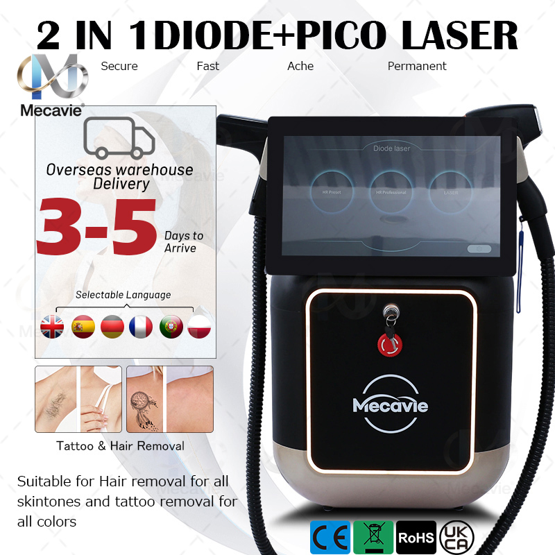 Alexandrite Laser Hair Removal Machine - 5000W Soprano 2'si 1 Arada 808+