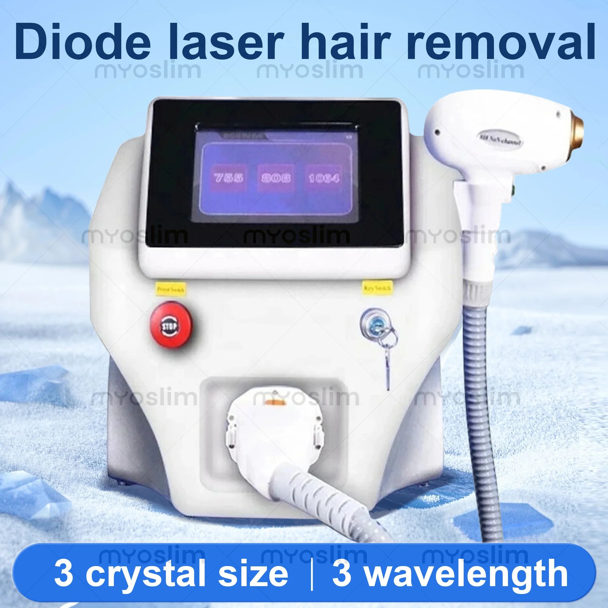 2026 Profesyonel 4 Dalga Taşın - Ice Titanium Diode Laser Machine incelemesi ve fiyatı
