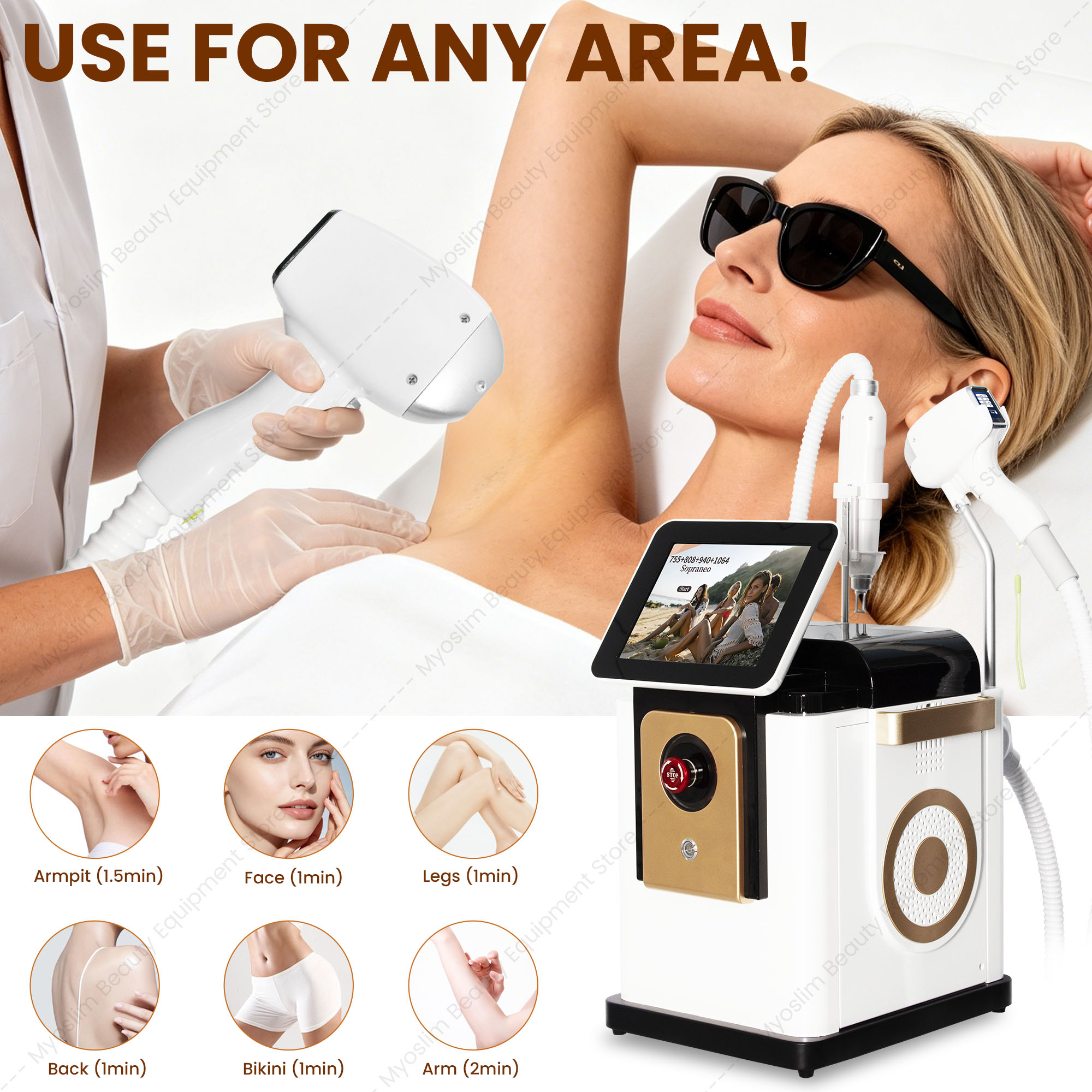 İki Fonksiyonlu Diyot Lazer Ep - Diode Laser Hair Removal 808Nm 755Nm 1064Nm incelemesi ve fiyatı